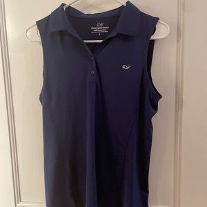 Sleeveless Vineyard Vines Navy Polo